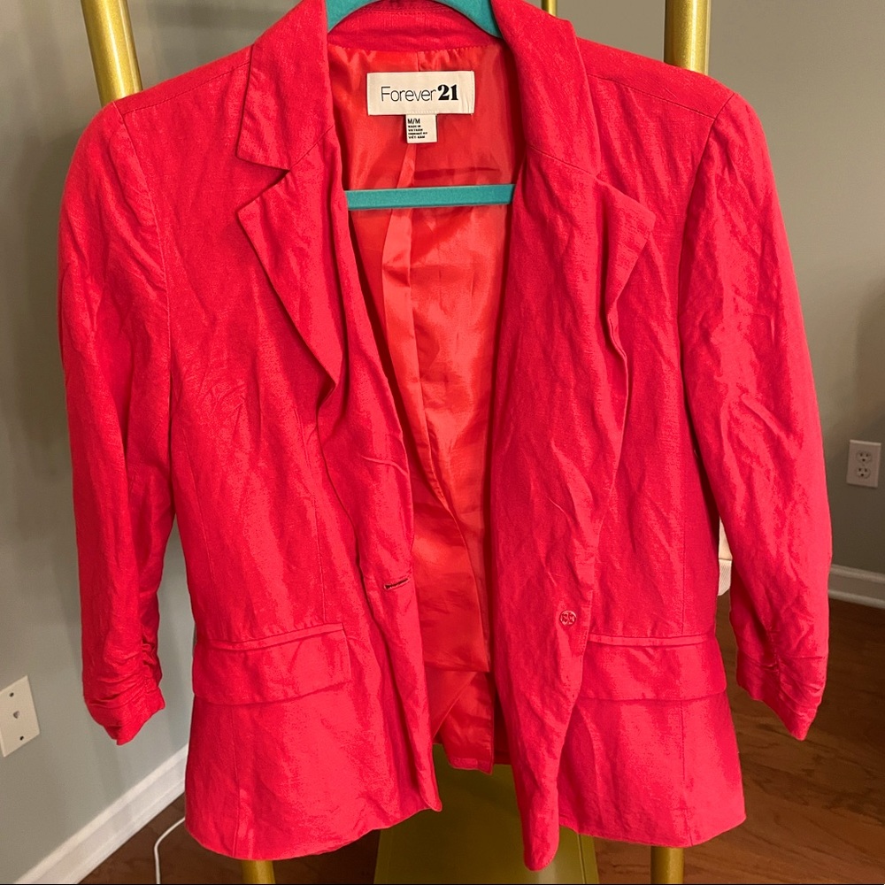 Hot pink blazer